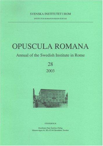 Cover for Opuscula Romana