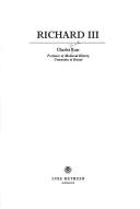 Cover for Richard III