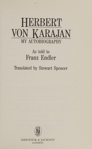Cover for Herbert Von Karajan