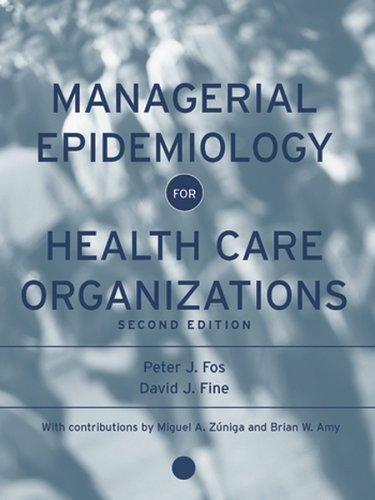 Cover for Managerial Epidemiology for Health Care Organizations (Public Health/Epidemiology and Biostatistics)