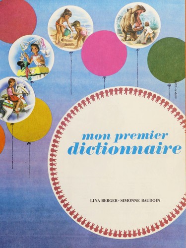 Cover for Mon premier dictionnaire