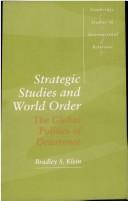 Cover for Strategic studies and world order