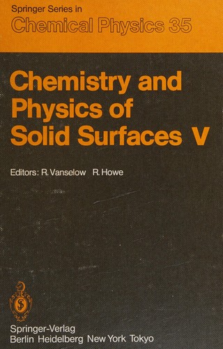 Cover for Chemistry and physics of solid surfaces