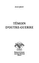 Cover for Témoin d'outre-guerre