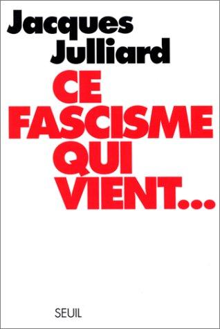 Cover for Ce fascisme qui vient--