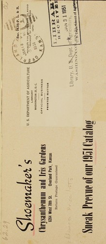 Cover for Sneak prevue of our 1951 catalog