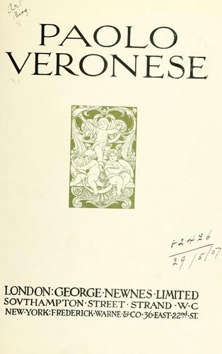 Cover for Paolo Veronese.
