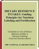 Cover for Dietary reference intakes