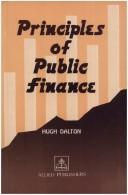 Cover for Principles of Public Finance