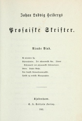 Cover for Prosaiske skrifter