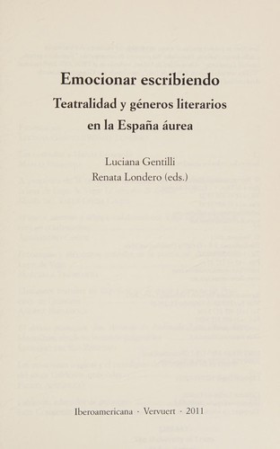 Cover for Emocionar escribiendo