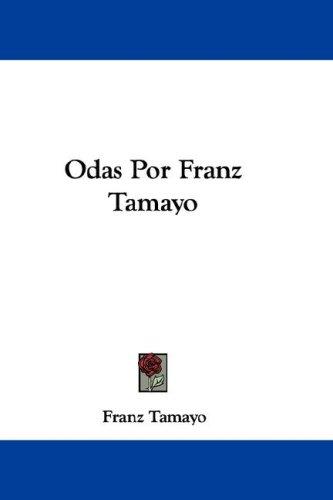 Cover for Odas Por Franz Tamayo