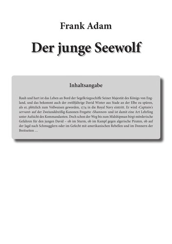 Cover for Der junge Seewolf