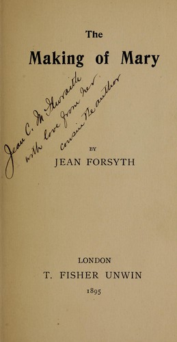 Cover for The making of Mary