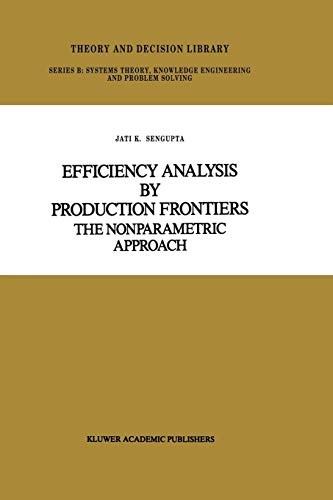 Cover for Efficiency Analysis by Production Frontiers