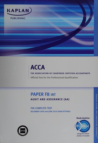 Cover for Audit and assurance