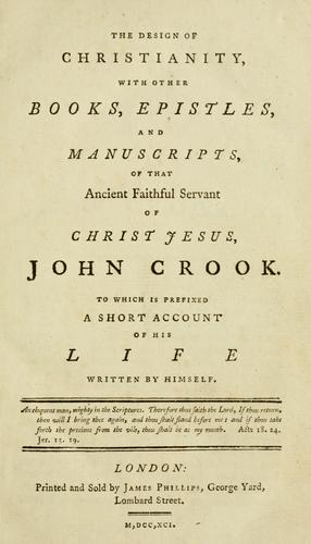 Cover for The design of Christianity