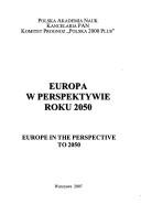 Cover for Europa w perspektywie roku 2050 =