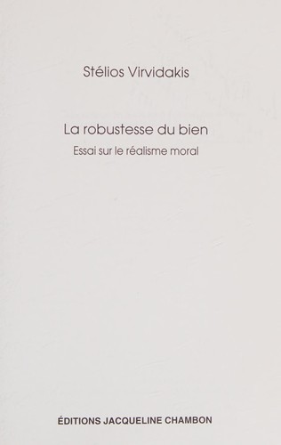 Cover for La robustesse du bien