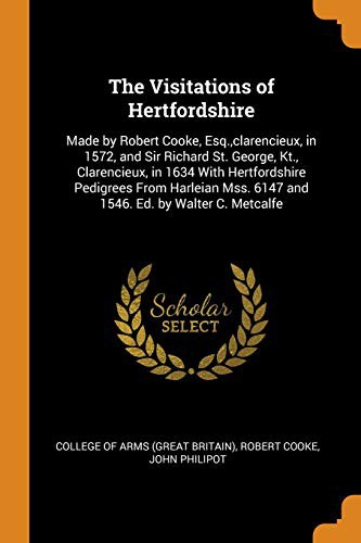 Cover for The Visitations of Hertfordshire
