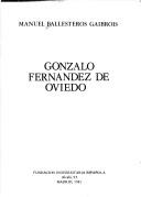 Cover for Gonzalo Fernández de Oviedo