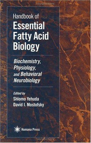 Cover for Handbook of essential fatty acid biology