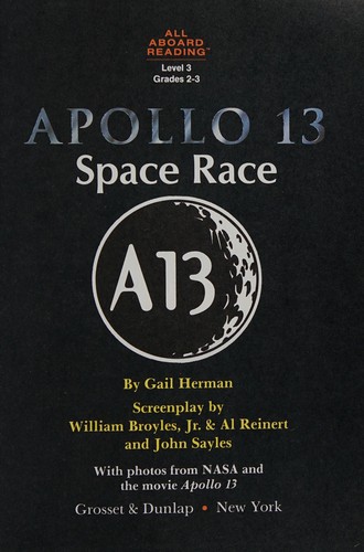 Cover for Apollo 13 Space Race (All Aboard Reading Book, Level 3)