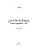 Cover for Epigrafi, epigrafia, epigrafisti