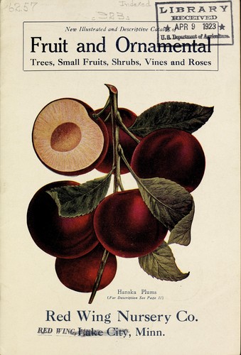 Cover for New illustrated and descriptive catalog of fruit and ornamental trees, small fruits, shrubs, vines and roses