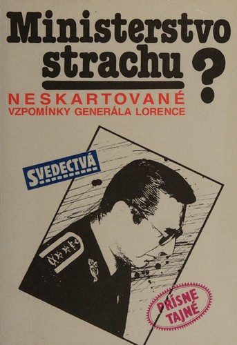 Cover for Ministerstvo strachu