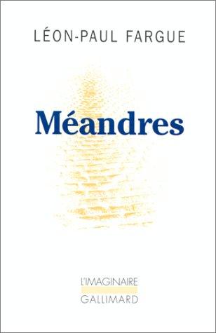 Cover for Méandres