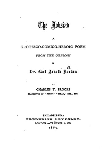 Cover for The Jobsiad: A Grotesco-comico-heroic Poem