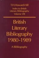 Cover for British literary bibliography, 1980-1989
