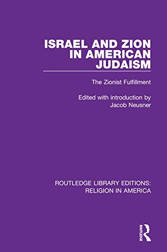 Cover for Israel and Zion in American Judaism