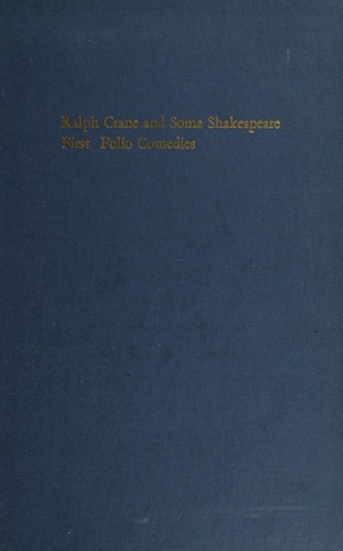 Cover for Ralph Crane and some Shakespeare first folio comedies