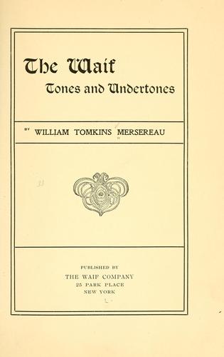 Cover for The waif
