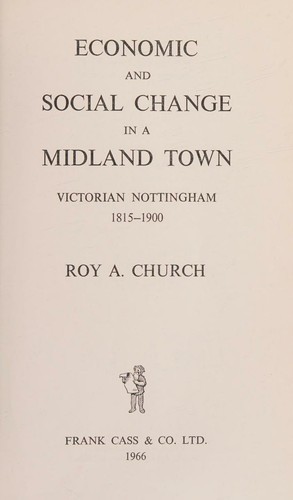 Cover for Economic and Social Change in Midland Town