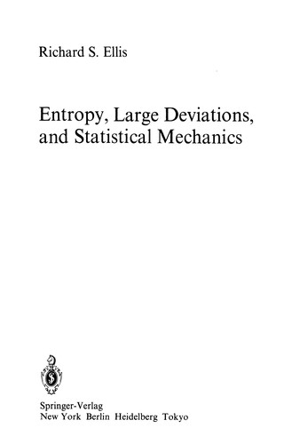 Cover for Entropy, Large Deviations, and Statistical Mechanics