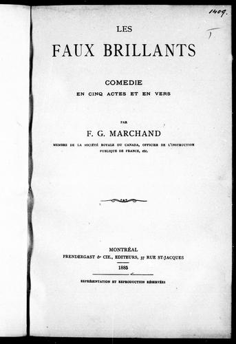 Cover for Les faux brillants
