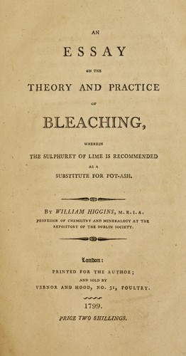 Cover for An essay on the theory and practice of bleaching