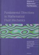Cover for Fundamental directions in mathematical fluid mechanics