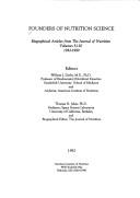 Cover for Founders of nutrition science