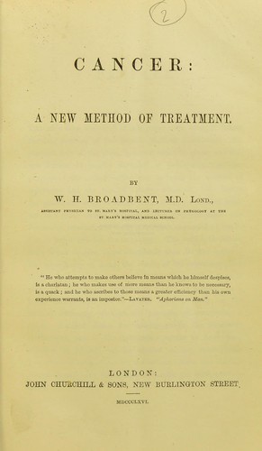 Cover for Cancer