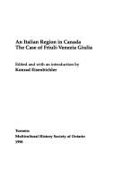 Cover for An Italian region in Canada