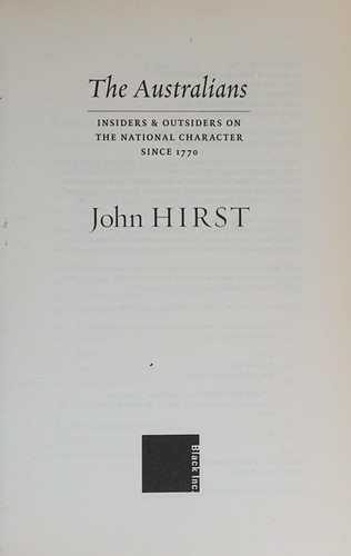 Cover for The Australians