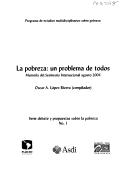 Cover for La pobreza, un problema de todos