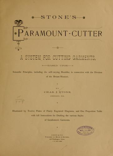 Cover for Stone's paramount-cutter