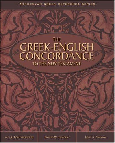 Cover for The Greek English concordance to the New Testament