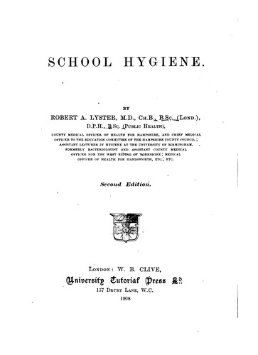Cover for School Hygiene