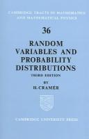 Cover for Random variables and probability distributions.